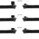 PlayVital QUANTUM Pro Ergonomic Thumbstick Grips for Nintendo Switch 2, Joystick Caps Thumb Grip for Joycon 2 - with 3 Height Convex and Concave - Diamond Grain & Crack Bomb Design - Black - WWYNTM031