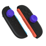 PlayVital QUANTUM Pro Ergonomic Thumbstick Grips for Nintendo Switch 2, Joystick Caps Thumb Grip for Joycon 2 - with 3 Height Convex and Concave - Diamond Grain & Crack Bomb Design - Purple - WWYNTM032