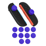 PlayVital QUANTUM Pro Ergonomic Thumbstick Grips for Nintendo Switch 2, Joystick Caps Thumb Grip for Joycon 2 - with 3 Height Convex and Concave - Diamond Grain & Crack Bomb Design - Purple - WWYNTM032