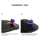 PlayVital QUANTUM Pro Ergonomic Thumbstick Grips for Nintendo Switch 2, Joystick Caps Thumb Grip for Joycon 2 - with 3 Height Convex and Concave - Diamond Grain & Crack Bomb Design - Purple - WWYNTM032