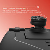 PlayVital Raindrop Texture Thumb Grips for Steam Deck LCD & OLED (4-Pack), Thumb Cushion Caps with Anti-Slip Texture, Height-Boost Joystick Cover for Steam Deck Accessories, for PS Portal Remote Player -  Black - YFSDM056