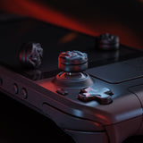 PlayVital Raindrop Texture Thumb Grips for Steam Deck LCD & OLED (4-Pack), Thumb Cushion Caps with Anti-Slip Texture, Height-Boost Joystick Cover for Steam Deck Accessories, for PS Portal Remote Player -  Black - YFSDM056