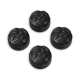 PlayVital Raindrop Texture Thumb Grips for Steam Deck LCD & OLED (4-Pack), Thumb Cushion Caps with Anti-Slip Texture, Height-Boost Joystick Cover for Steam Deck Accessories, for PS Portal Remote Player -  Black - YFSDM056