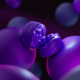 PlayVital Raindrop Texture Thumb Grips for Steam Deck LCD & OLED (4-Pack), Thumb Cushion Caps with Anti-Slip Texture, Height-Boost Joystick Cover for Steam Deck Accessories, for PS Portal Remote Player - Purple - YFSDM058