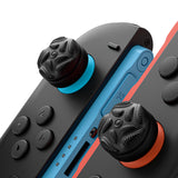 PlayVital for Switch 2 Thumbs Cushion Caps Thumb Grips (4-Pack), Silicone Joystick Grip Cover for Nintendo Switch 2 Joycon, Anti-Slip Raindrop Texture Design - Black - WWYNTM057