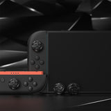 PlayVital for Switch 2 Thumbs Cushion Caps Thumb Grips (4-Pack), Silicone Joystick Grip Cover for Nintendo Switch 2 Joycon, Anti-Slip Raindrop Texture Design - Black - WWYNTM057