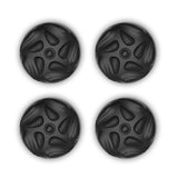 PlayVital for Switch 2 Thumbs Cushion Caps Thumb Grips (4-Pack), Silicone Joystick Grip Cover for Nintendo Switch 2 Joycon, Anti-Slip Raindrop Texture Design - Black - WWYNTM057