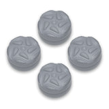 PlayVital for Switch 2 Thumbs Cushion Caps Thumb Grips (4-Pack), Silicone Joystick Grip Cover for Nintendo Switch 2 Joycon, Anti-Slip Raindrop Texture Design - New Hope Gray - WWYNTM058