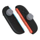 PlayVital for Switch 2 Thumbs Cushion Caps Thumb Grips (4-Pack), Silicone Joystick Grip Cover for Nintendo Switch 2 Joycon, Anti-Slip Raindrop Texture Design - New Hope Gray - WWYNTM058
