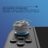 PlayVital for Switch 2 Thumbs Cushion Caps Thumb Grips (4-Pack), Silicone Joystick Grip Cover for Nintendo Switch 2 Joycon, Anti-Slip Raindrop Texture Design - New Hope Gray - WWYNTM058