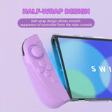 PlayVital Ranger Dockable Silicone Grip Case with Hard Shell Cover for Nintendo Switch 2 - Protective Full-Body Cover with Extra Adjustable Stand & Thumb Grips  - Soft Violet & Mint Green - YZCNTM004