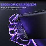 PlayVital Ranger Dockable Silicone Grip Case with Hard Shell Cover for Nintendo Switch 2 - Protective Full-Body Cover with Extra Adjustable Stand & Thumb Grips  - Black - YZCNTM001