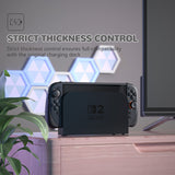 PlayVital Ranger Dockable Silicone Grip Case with Hard Shell Cover for Nintendo Switch 2 - Protective Full-Body Cover with Extra Adjustable Stand & Thumb Grips  - Black - YZCNTM001