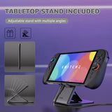 PlayVital Ranger Dockable Silicone Grip Case with Hard Shell Cover for Nintendo Switch 2 - Protective Full-Body Cover with Extra Adjustable Stand & Thumb Grips  - Black - YZCNTM001