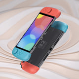 PlayVital Ranger Dockable Silicone Grip Case with Hard Shell Cover for Nintendo Switch 2 - Protective Full-Body Cover with Extra Adjustable Stand & Thumb Grips  - Clear White - YZCNTM003