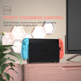 PlayVital Ranger Dockable Silicone Grip Case with Hard Shell Cover for Nintendo Switch 2 - Protective Full-Body Cover with Extra Adjustable Stand & Thumb Grips  - Clear White - YZCNTM003