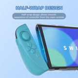 PlayVital Ranger Dockable Silicone Grip Case with Hard Shell Cover for Nintendo Switch 2 - Protective Full-Body Cover with Extra Adjustable Stand & Thumb Grips  - Clear White - YZCNTM003