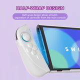 PlayVital Ranger Dockable Silicone Grip Case with Hard Shell Cover for Nintendo Switch 2 - Protective Full-Body Cover with Extra Adjustable Stand & Thumb Grips  - White - YZCNTM002
