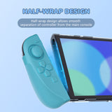 PlayVital Ranger Dockable Silicone Grip Case with Hard Shell Cover for Nintendo Switch 2 - Protective Full-Body Cover with Extra Adjustable Stand & Thumb Grips  - Clear White - YZCNTM003