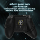 PlayVital Silicone Controller Cover for Xbox Series X/S with Thumbstick Cap & Sticker- Runes Edition Anti-Slip Grip Skin, Shockproof Protector for Xbox Core Wireless Controller - Black - HUAX3P001