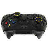 PlayVital Silicone Controller Cover for Xbox Series X/S with Thumbstick Cap & Sticker- Runes Edition Anti-Slip Grip Skin, Shockproof Protector for Xbox Core Wireless Controller - Black - HUAX3P001