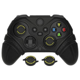 PlayVital Silicone Controller Cover for Xbox Series X/S with Thumbstick Cap & Sticker- Runes Edition Anti-Slip Grip Skin, Shockproof Protector for Xbox Core Wireless Controller - Black - HUAX3P001