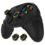 PlayVital Silicone Controller Cover for Xbox Series X/S with Thumbstick Cap & Sticker- Runes Edition Anti-Slip Grip Skin, Shockproof Protector for Xbox Core Wireless Controller - Black - HUAX3P001