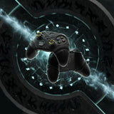 PlayVital Silicone Controller Cover for Xbox Series X/S with Thumbstick Cap & Sticker- Runes Edition Anti-Slip Grip Skin, Shockproof Protector for Xbox Core Wireless Controller - Black - HUAX3P001