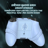 PlayVital Silicone Controller Cover for Xbox Series X/S with Thumbstick Cap & Sticker- Runes Edition Anti-Slip Grip Skin, Shockproof Protector for Xbox Core Wireless Controller - Blue - HUAX3P004