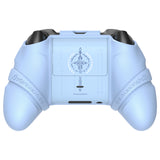PlayVital Silicone Controller Cover for Xbox Series X/S with Thumbstick Cap & Sticker- Runes Edition Anti-Slip Grip Skin, Shockproof Protector for Xbox Core Wireless Controller - Blue - HUAX3P004