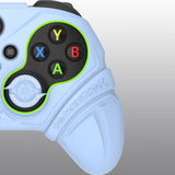 PlayVital Silicone Controller Cover for Xbox Series X/S with Thumbstick Cap & Sticker- Runes Edition Anti-Slip Grip Skin, Shockproof Protector for Xbox Core Wireless Controller - Blue - HUAX3P004