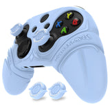 PlayVital Silicone Controller Cover for Xbox Series X/S with Thumbstick Cap & Sticker- Runes Edition Anti-Slip Grip Skin, Shockproof Protector for Xbox Core Wireless Controller - Blue - HUAX3P004