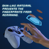 PlayVital Silicone Controller Cover for Xbox Series X/S with Thumbstick Cap & Sticker- Runes Edition Anti-Slip Grip Skin, Shockproof Protector for Xbox Core Wireless Controller - Blue - HUAX3P004