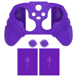 PlayVital Silicone Controller Cover for Xbox Series X/S with Thumbstick Cap & Sticker- Runes Edition Anti-Slip Grip Skin, Shockproof Protector for Xbox Core Wireless Controller - Purple - HUAX3P003