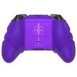 PlayVital Silicone Controller Cover for Xbox Series X/S with Thumbstick Cap & Sticker- Runes Edition Anti-Slip Grip Skin, Shockproof Protector for Xbox Core Wireless Controller - Purple - HUAX3P003