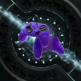 PlayVital Silicone Controller Cover for Xbox Series X/S with Thumbstick Cap & Sticker- Runes Edition Anti-Slip Grip Skin, Shockproof Protector for Xbox Core Wireless Controller - Purple - HUAX3P003