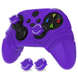 PlayVital Silicone Controller Cover for Xbox Series X/S with Thumbstick Cap & Sticker- Runes Edition Anti-Slip Grip Skin, Shockproof Protector for Xbox Core Wireless Controller - Purple - HUAX3P003