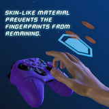 PlayVital Silicone Controller Cover for Xbox Series X/S with Thumbstick Cap & Sticker- Runes Edition Anti-Slip Grip Skin, Shockproof Protector for Xbox Core Wireless Controller - Purple - HUAX3P003