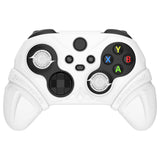 PlayVital Silicone Controller Cover for Xbox Series X/S with Thumbstick Cap & Sticker- Runes Edition Anti-Slip Grip Skin, Shockproof Protector for Xbox Core Wireless Controller - White - HUAX3P002