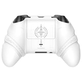 PlayVital Silicone Controller Cover for Xbox Series X/S with Thumbstick Cap & Sticker- Runes Edition Anti-Slip Grip Skin, Shockproof Protector for Xbox Core Wireless Controller - White - HUAX3P002
