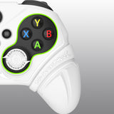 PlayVital Silicone Controller Cover for Xbox Series X/S with Thumbstick Cap & Sticker- Runes Edition Anti-Slip Grip Skin, Shockproof Protector for Xbox Core Wireless Controller - White - HUAX3P002