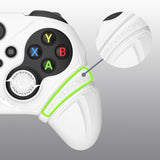 PlayVital Silicone Controller Cover for Xbox Series X/S with Thumbstick Cap & Sticker- Runes Edition Anti-Slip Grip Skin, Shockproof Protector for Xbox Core Wireless Controller - White - HUAX3P002