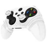 PlayVital Silicone Controller Cover for Xbox Series X/S with Thumbstick Cap & Sticker- Runes Edition Anti-Slip Grip Skin, Shockproof Protector for Xbox Core Wireless Controller - White - HUAX3P002