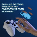 PlayVital Silicone Controller Cover for Xbox Series X/S with Thumbstick Cap & Sticker- Runes Edition Anti-Slip Grip Skin, Shockproof Protector for Xbox Core Wireless Controller - White - HUAX3P002