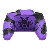 PlayVital for Nintendo Switch 2 Pro Controller Skin Cover – Samurai Armor Edition Silicone Case for Switch 2 Pro Controller with Back Button Caps & Thumb Grip & Sticker, Shockproof  - Purple & Black - JHSPTP004