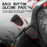 PlayVital for Nintendo Switch 2 Pro Controller Skin Cover – Samurai Armor Edition Silicone Case for Switch 2 Pro Controller with Back Button Caps & Thumb Grip & Sticker, Shockproof  - Black - JHSPTP001