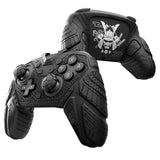 PlayVital for Nintendo Switch 2 Pro Controller Skin Cover – Samurai Armor Edition Silicone Case for Switch 2 Pro Controller with Back Button Caps & Thumb Grip & Sticker, Shockproof  - Black - JHSPTP001