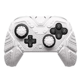 PlayVital for Nintendo Switch 2 Pro Controller Skin Cover – Samurai Armor Edition Silicone Case for Switch 2 Pro Controller with Back Button Caps & Thumb Grip & Sticker, Shockproof  - White - JHSPTP002