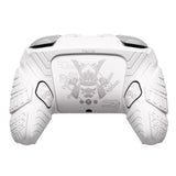 PlayVital for Nintendo Switch 2 Pro Controller Skin Cover – Samurai Armor Edition Silicone Case for Switch 2 Pro Controller with Back Button Caps & Thumb Grip & Sticker, Shockproof  - White - JHSPTP002