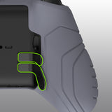 PlayVital Samurai Edition Anti Slip Silicone Case Cover for Xbox Elite Wireless Controller Series 2, Ergonomic Soft Rubber Skin Protector for Xbox Elite Series 2 with Thumb Grip Caps - Metallic Gray - XBE2M012